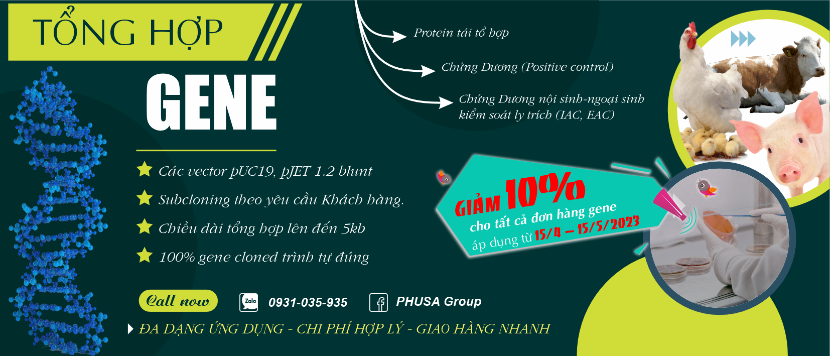 CHƯƠNG TRÌNH KHUYẾN MÃI DỊCH VỤ TỔNG HỢP GENE