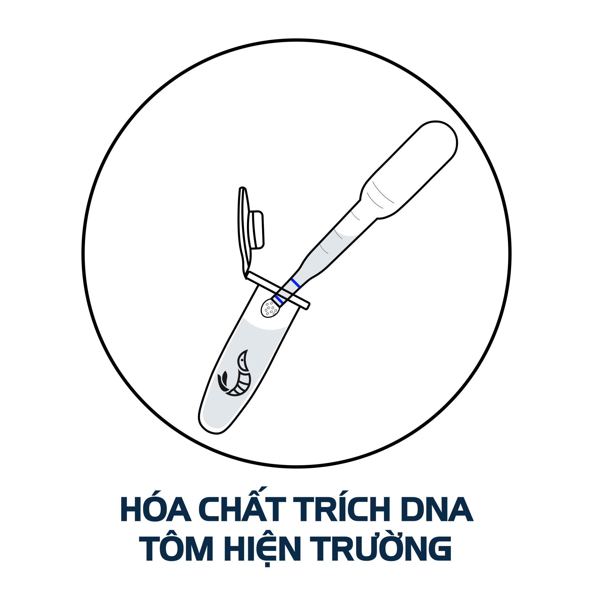 Hóa chất trích DNA tôm hiện trường